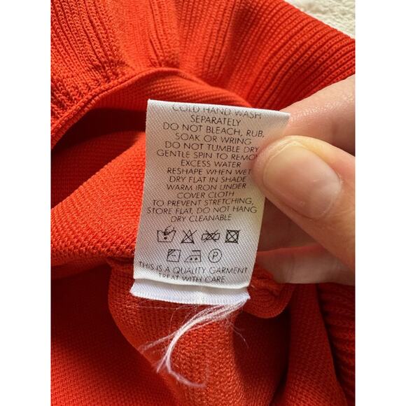 Rebecca Vallance Carpi Off Shoulder Ruffled Stretch Knit Mini Dress Size 0 Red - Picture 11 of 13